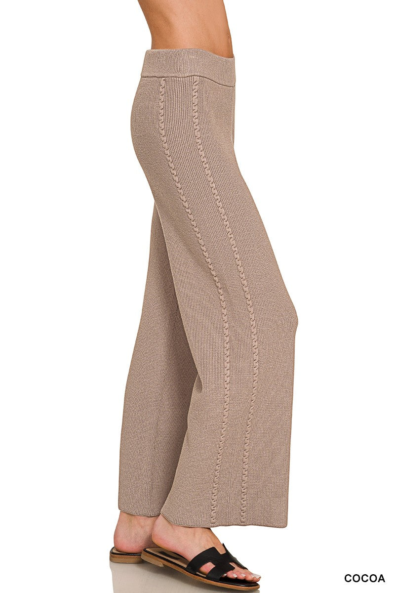 Zenana Viscose Sweater Pants