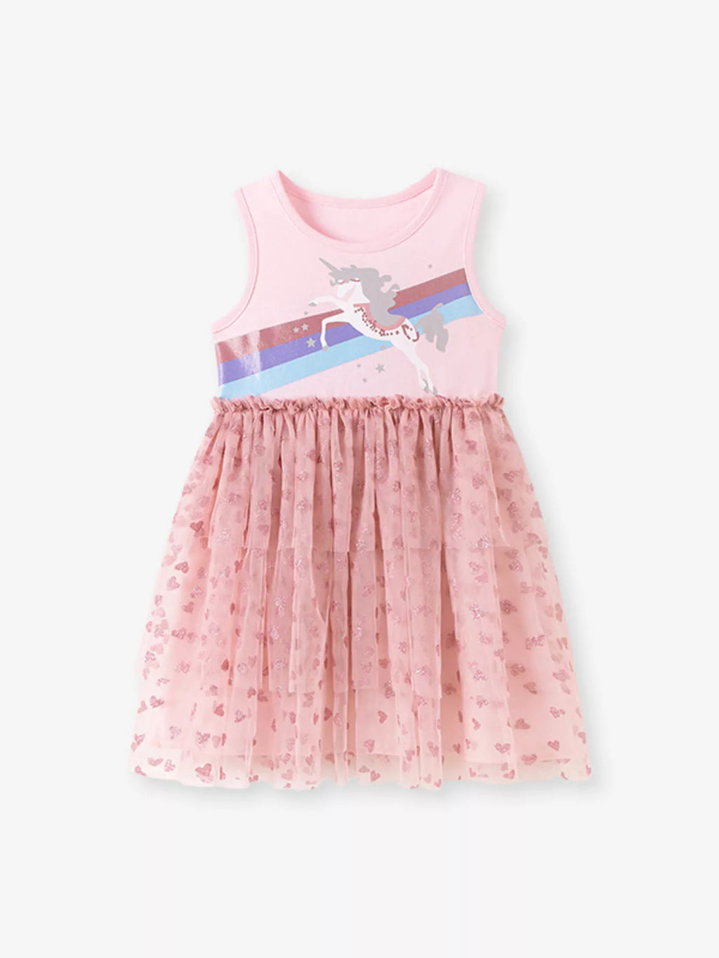 Children's Unicorn Rainbow Tulle Dress