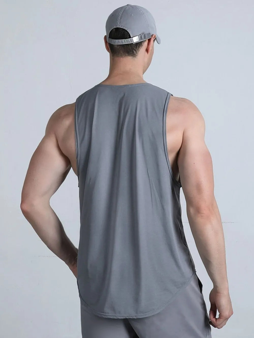 Men's Plus Size Round Neck Tank