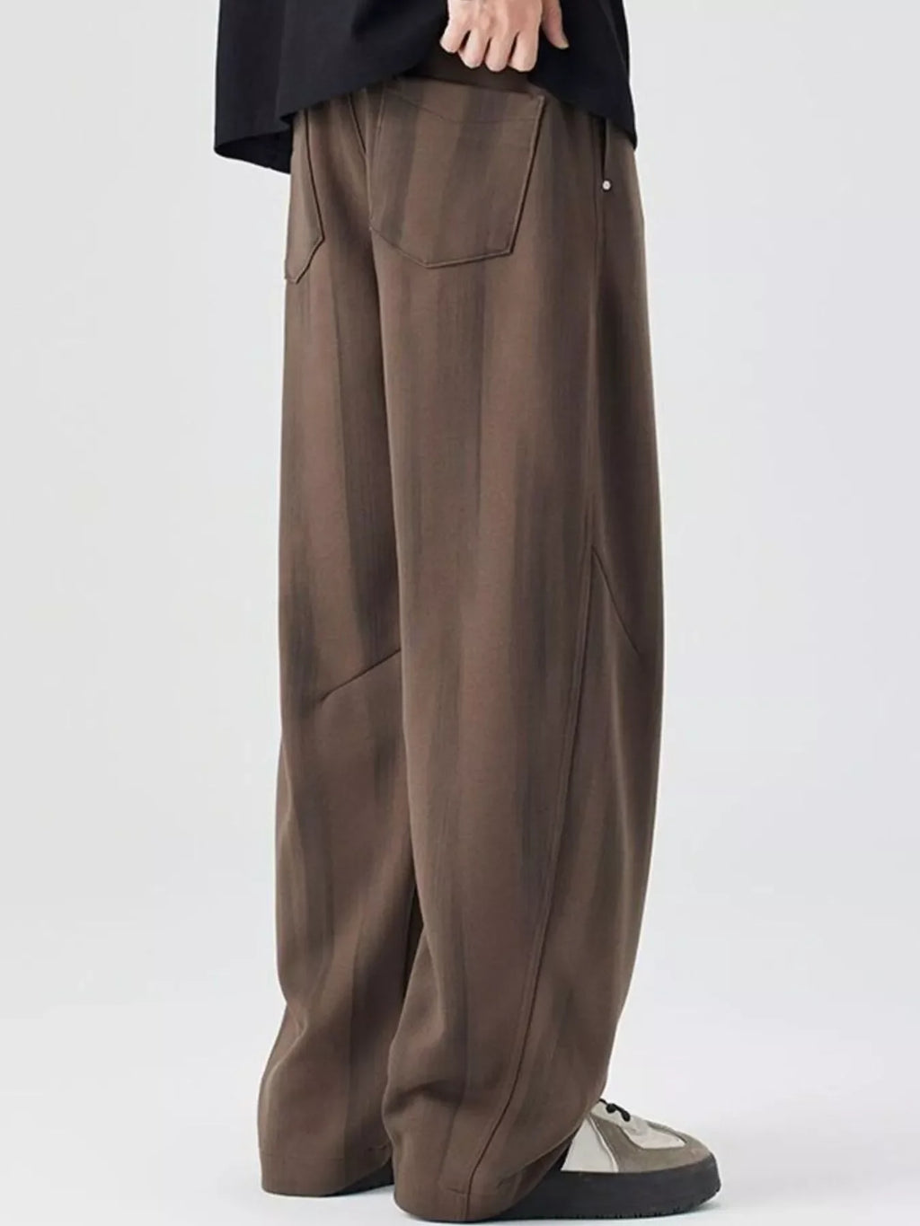 Men's Plus Size Relaxed Fit Drawstring Casual Pants