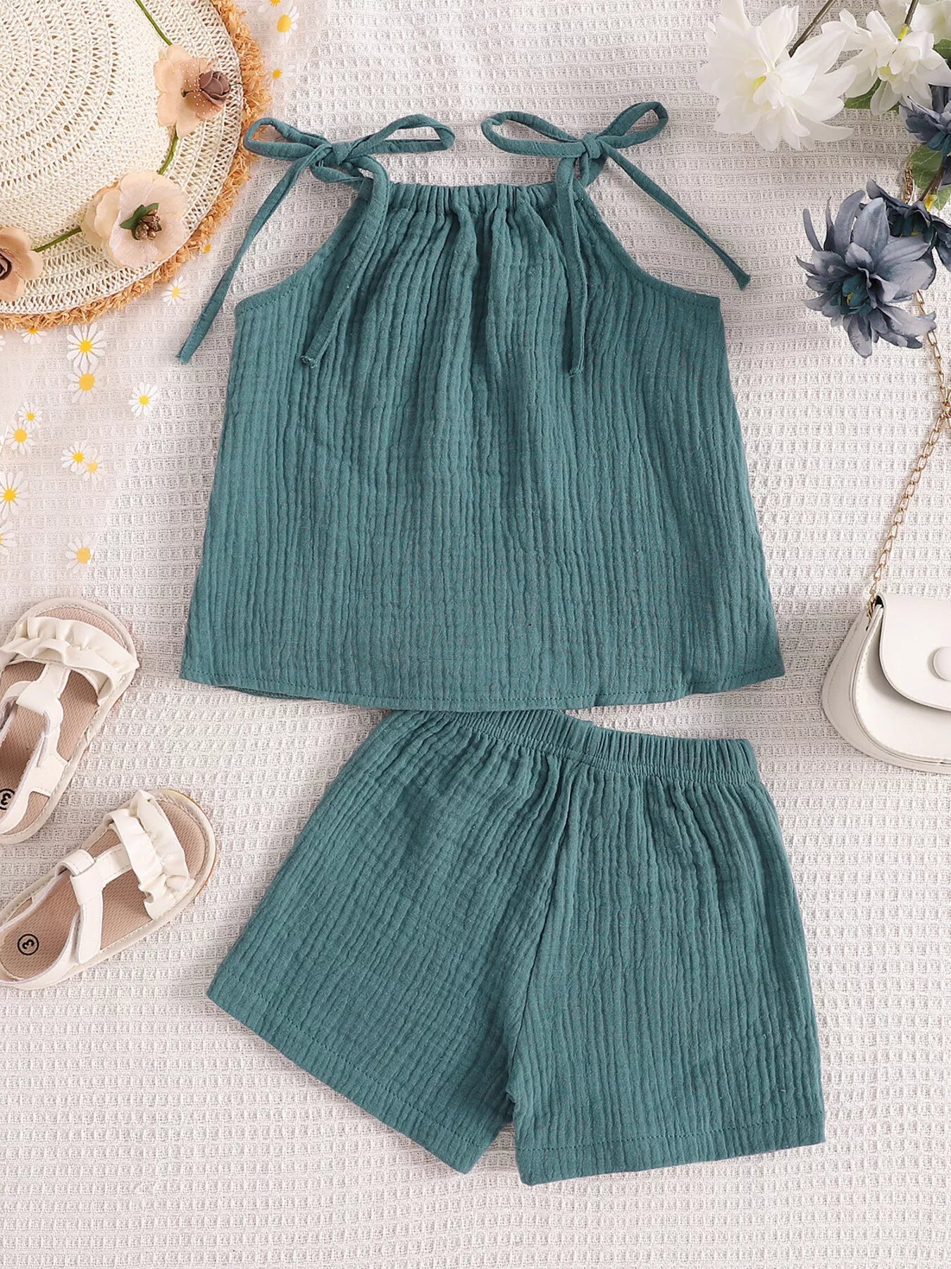 Children's Textured Cami and Shorts Set
