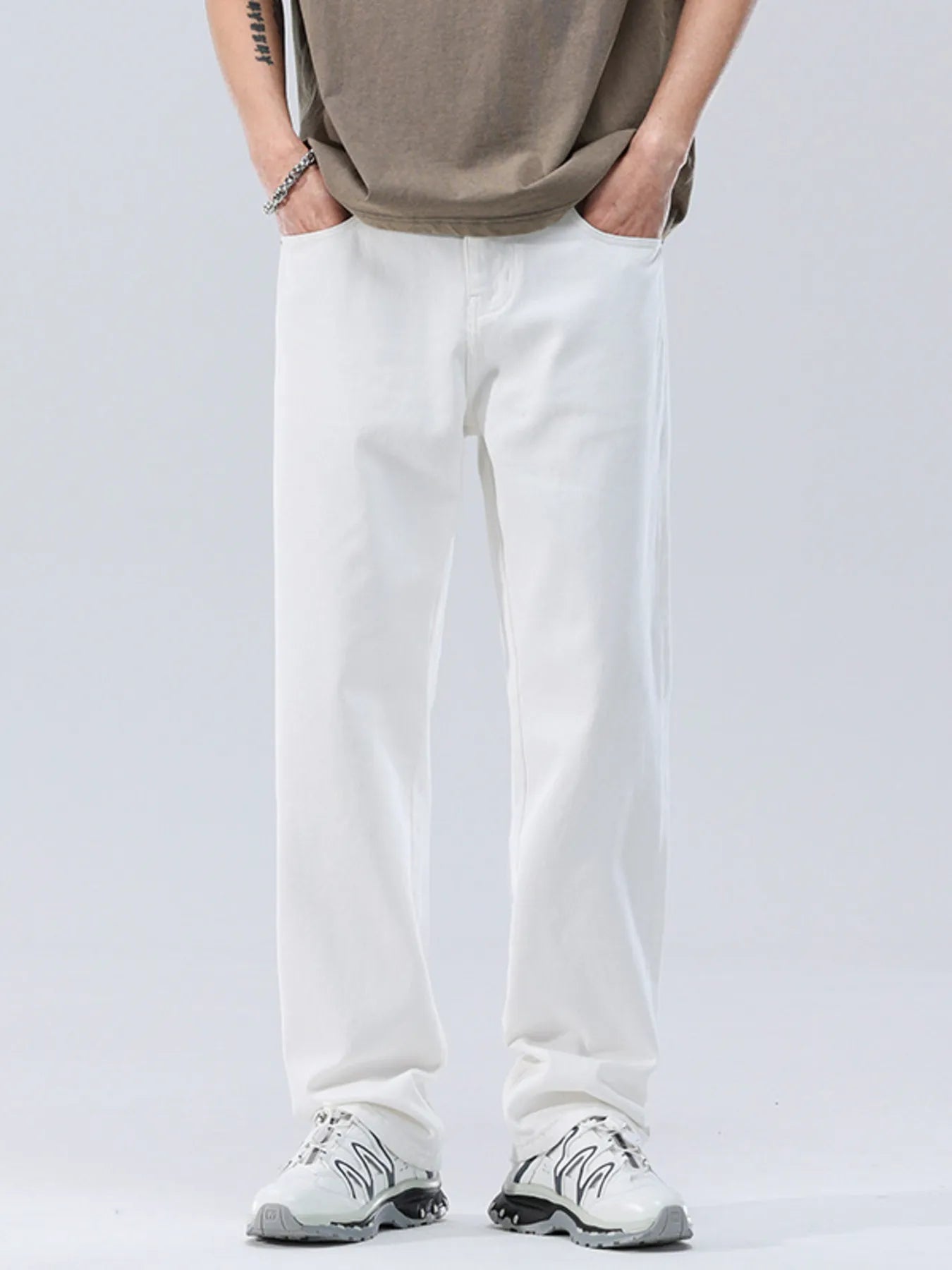 Men's Full Size Wide Leg Jeans Plus Size