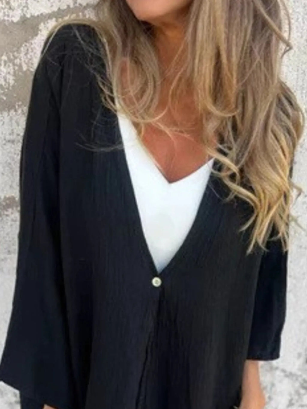 Full Size Oversized Button-Up Cardigan Plus Size