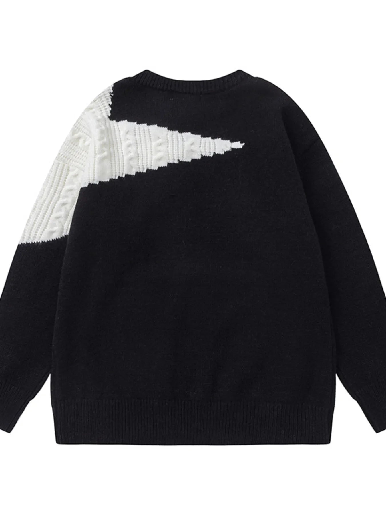 Men's Oversized Star Pattern Knit Sweater