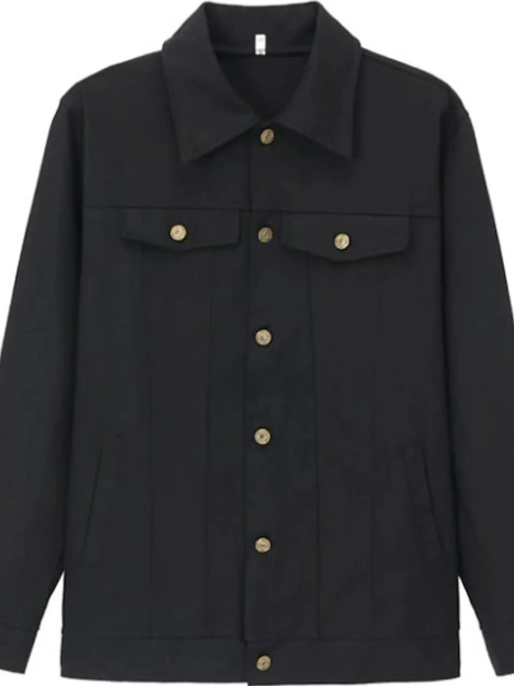Men's Full Size Button Up Long Sleeve Jacket Plus Size