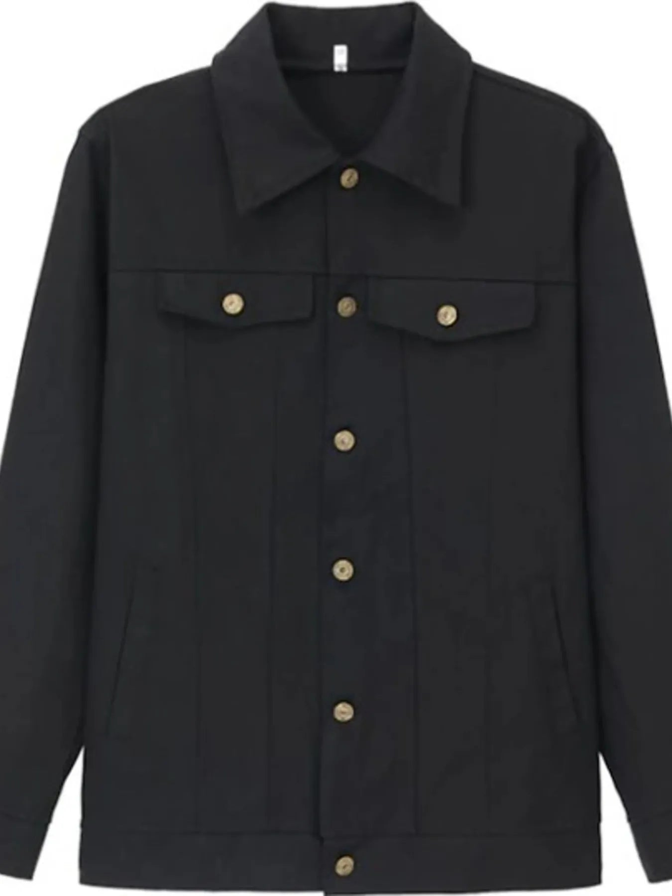 Men's Full Size Button Up Long Sleeve Jacket Plus Size