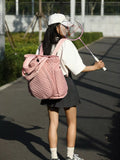 Quilted Racket Backpack Bag