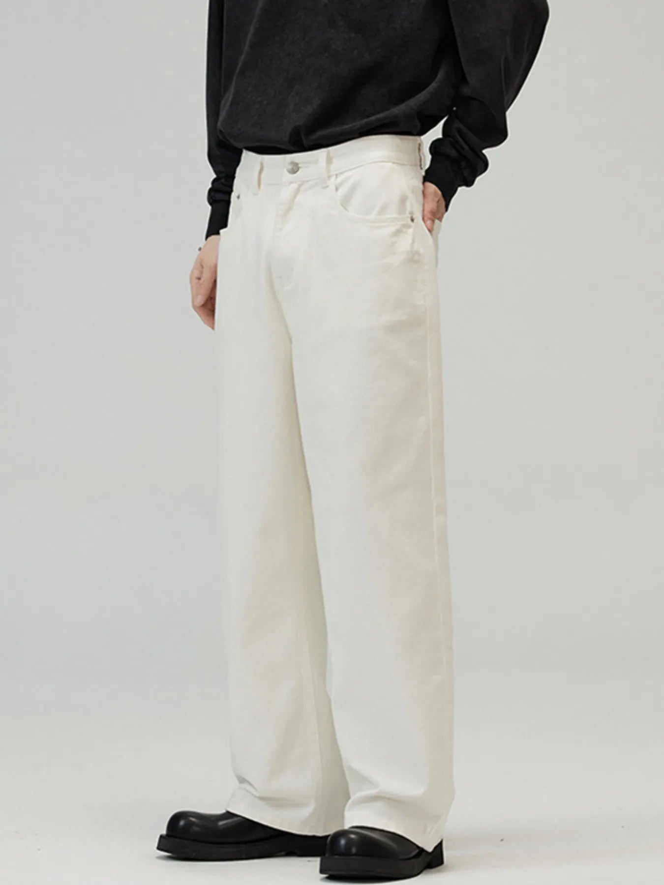 Men's Full Size Wide-Leg Pants Plus Size
