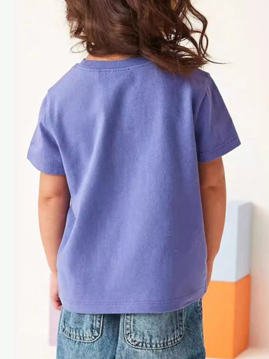 Children's Butterfly Embroidered Short Sleeve T-Shirt