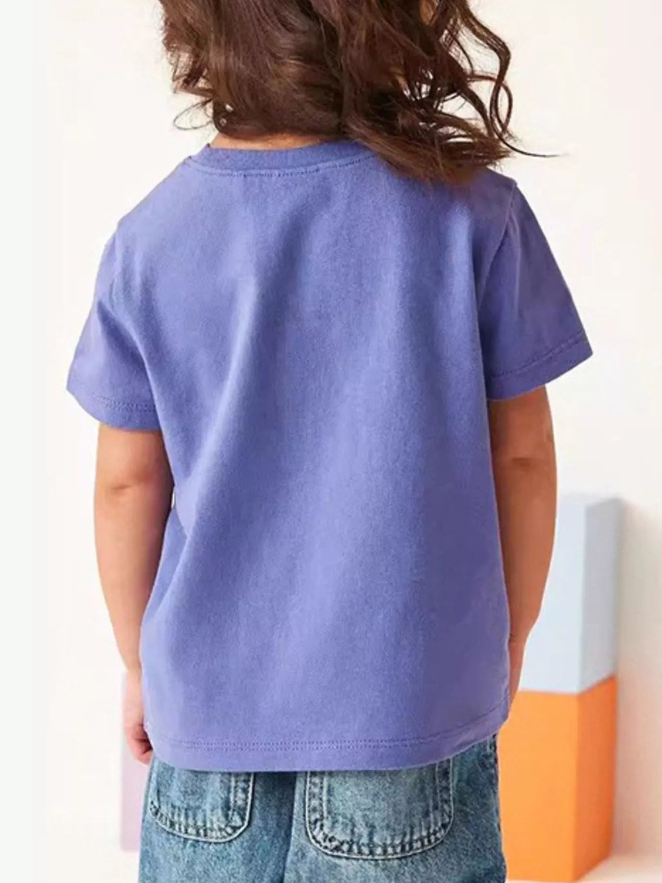 Children's Butterfly Embroidered Short Sleeve T-Shirt