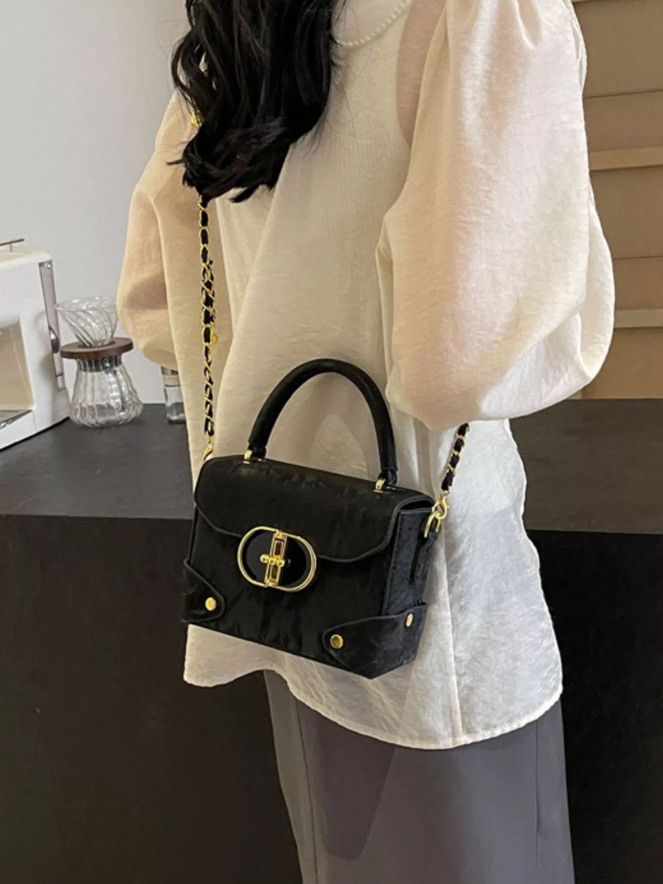 Top Handle Crossbody Bag