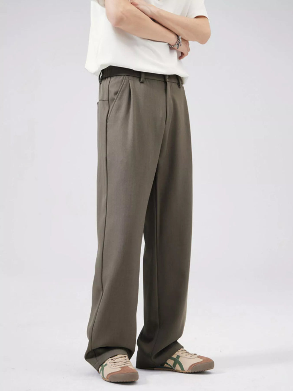 Men's Full Size Wide Leg Pants Plus Size