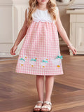 Children's Gingham Goose Sleeveless Dress