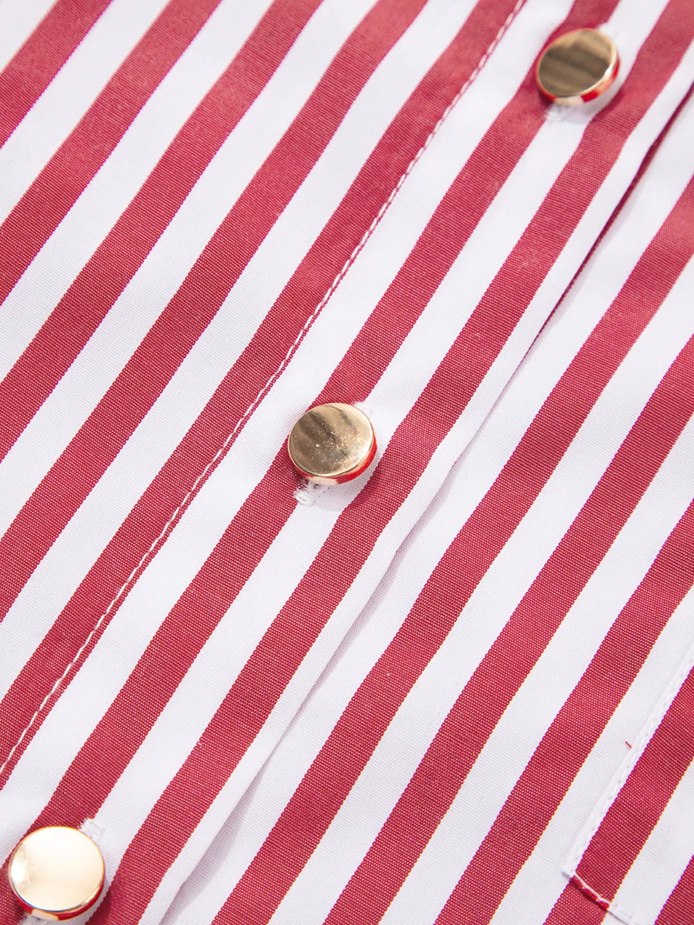 Striped Button-Up Long Sleeve Shirt