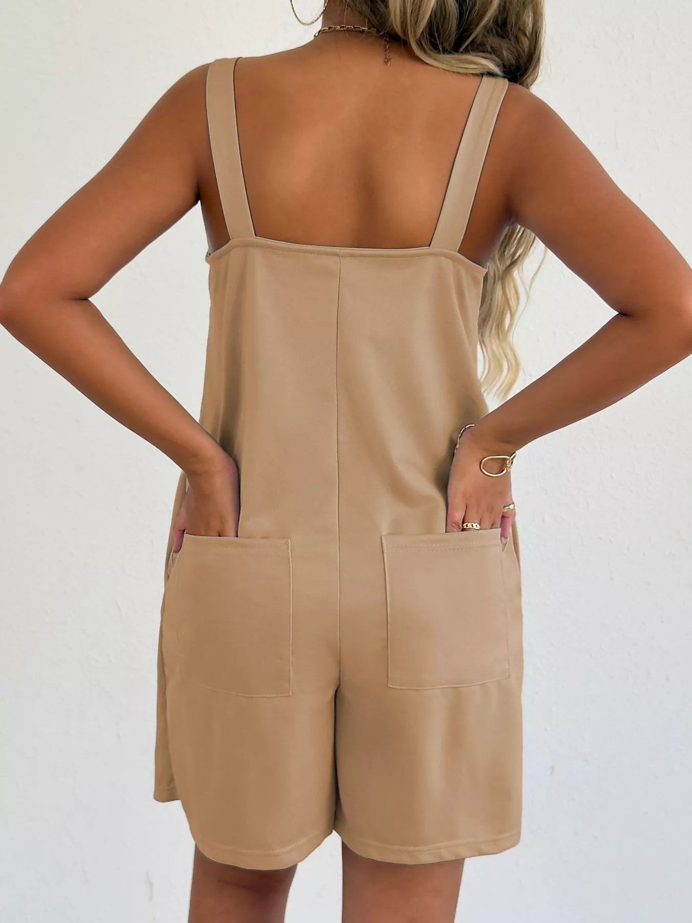 Sweetheart Neck Wide Strap Romper