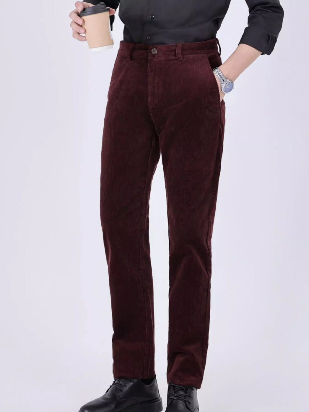Men's Corduroy Slim-Fit Pants