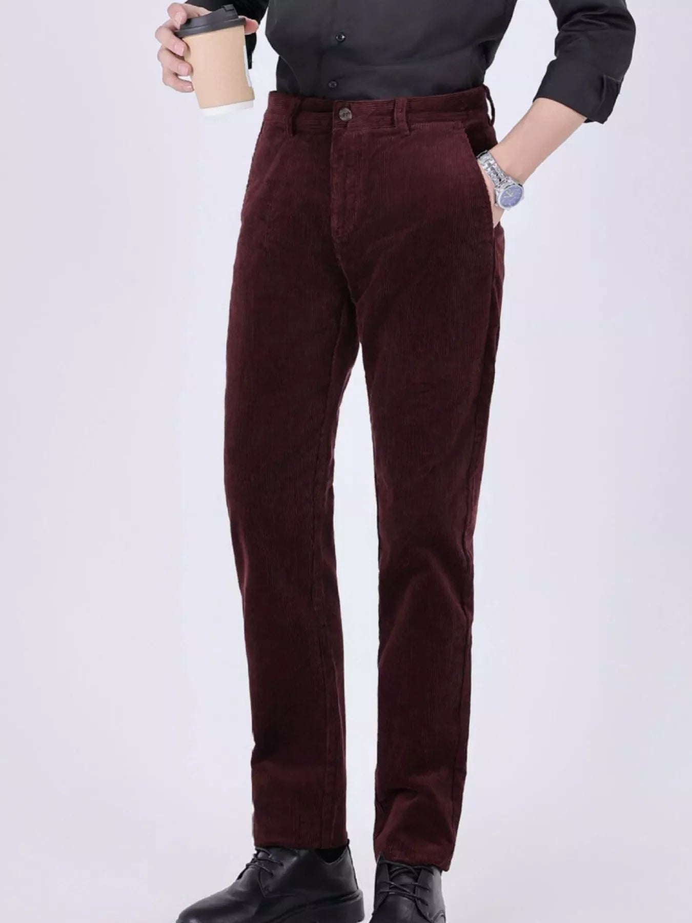 Men's Corduroy Slim-Fit Pants