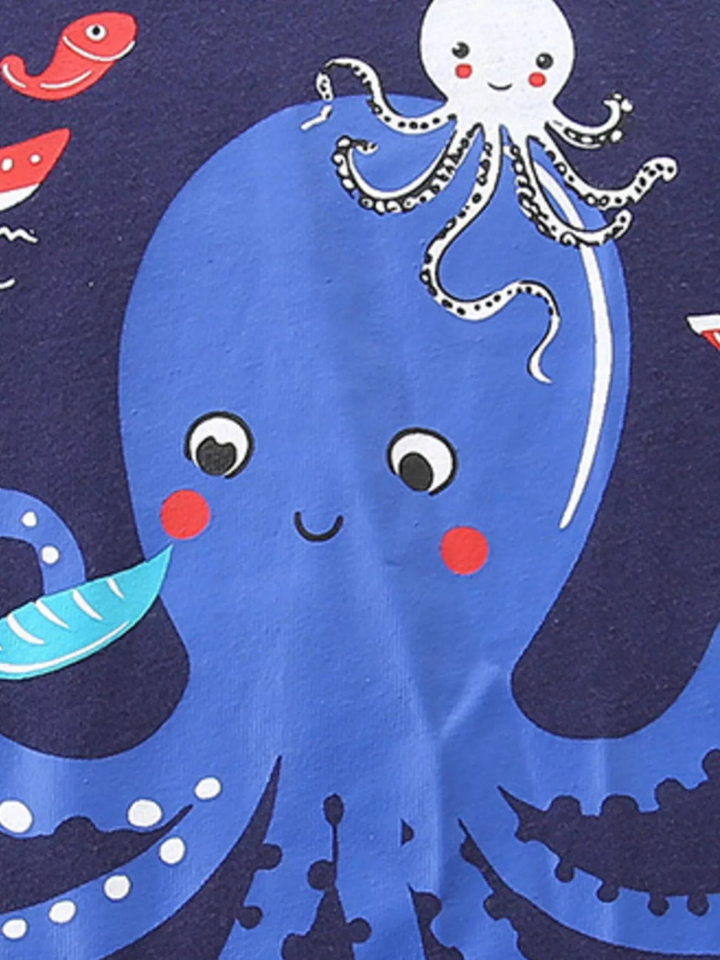 Children's Octopus Graphic Tee and Shorts Set