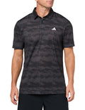 adidas Mens Ultimate365 Heat.Rdy Stripe Polo Shirt Carbon/Black