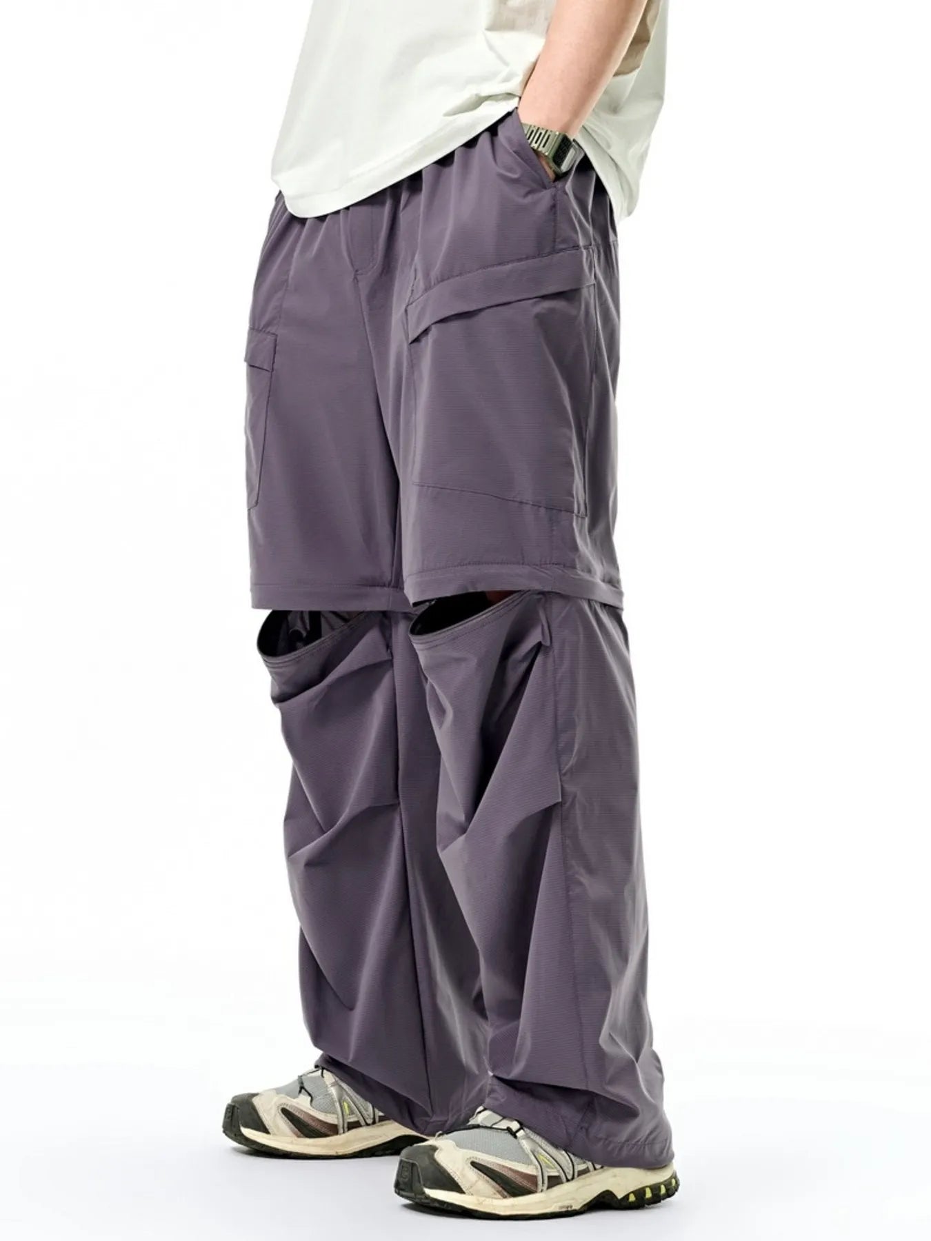 Men's Cargo Pants with Drawstring Waist