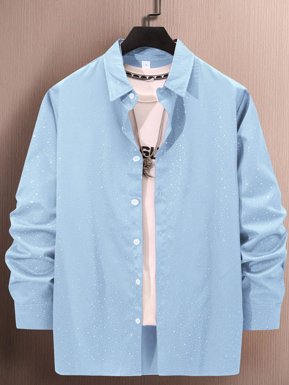 Men's Full Size Button Up Long Sleeve Shirt Plus Size
