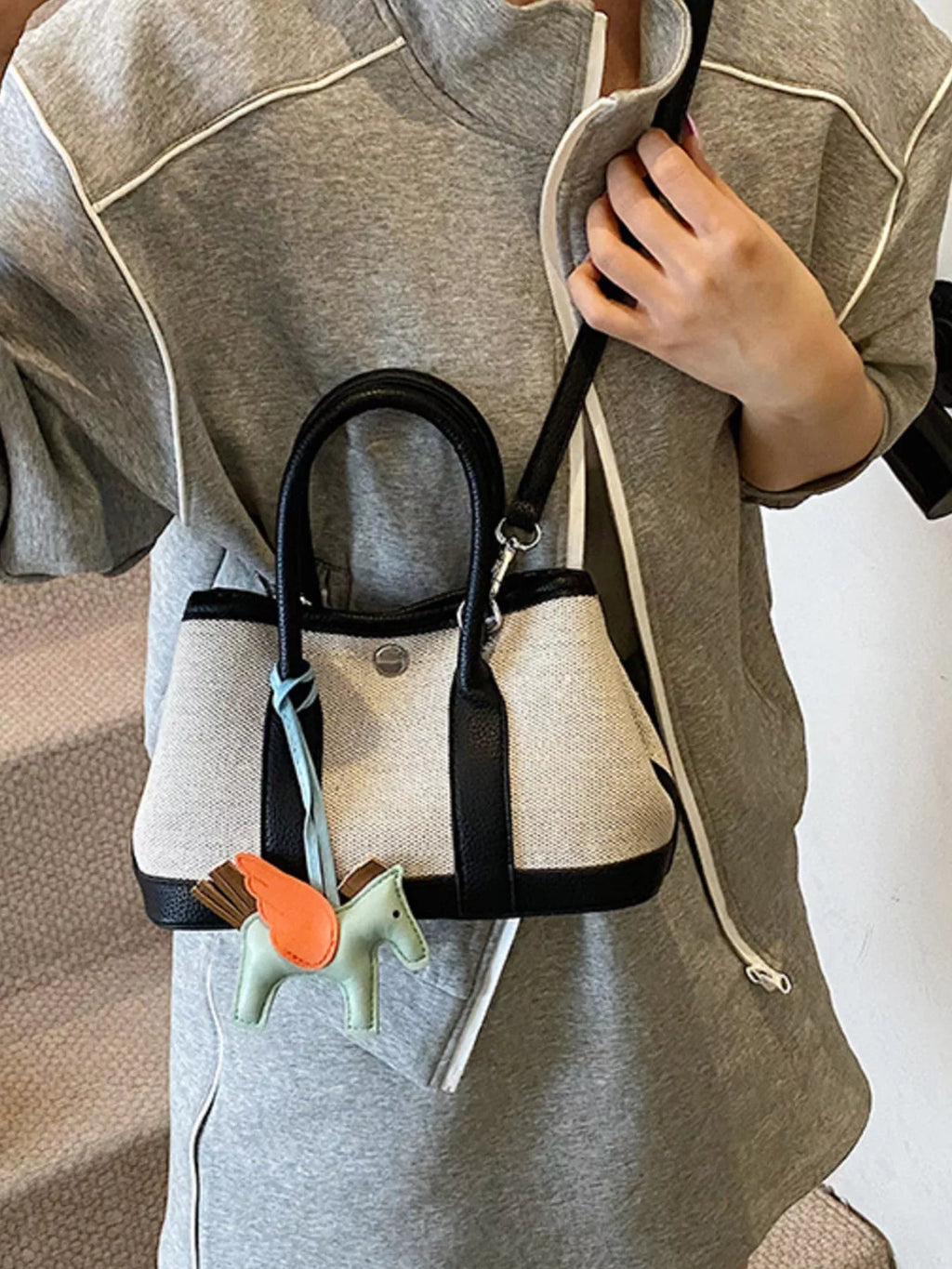 Contrast Crossbody Bag