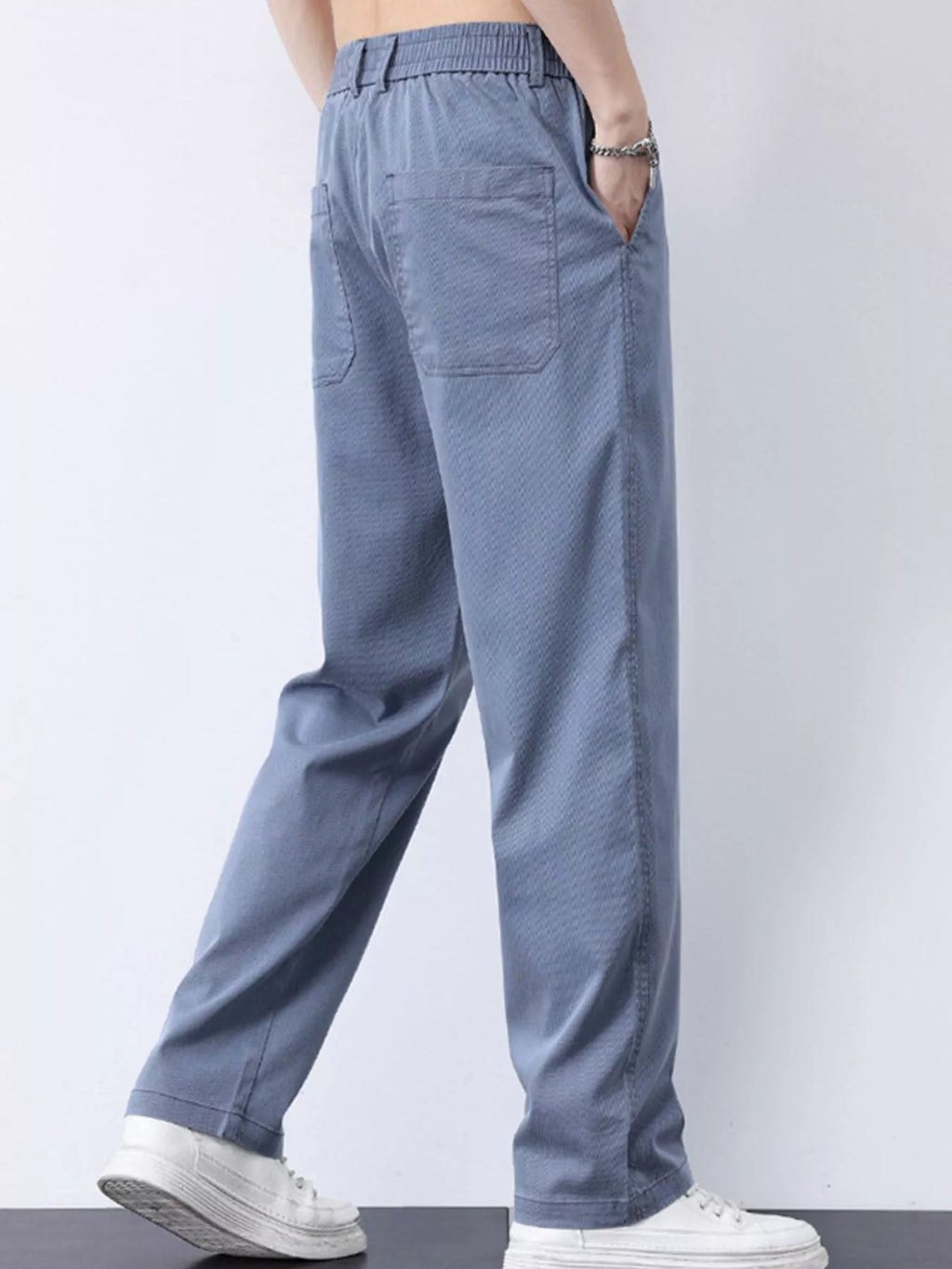 Men's Plus Size Casual Straight-Leg Pants