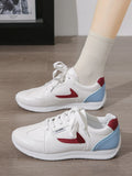 Round Toe Contrast Sneakers