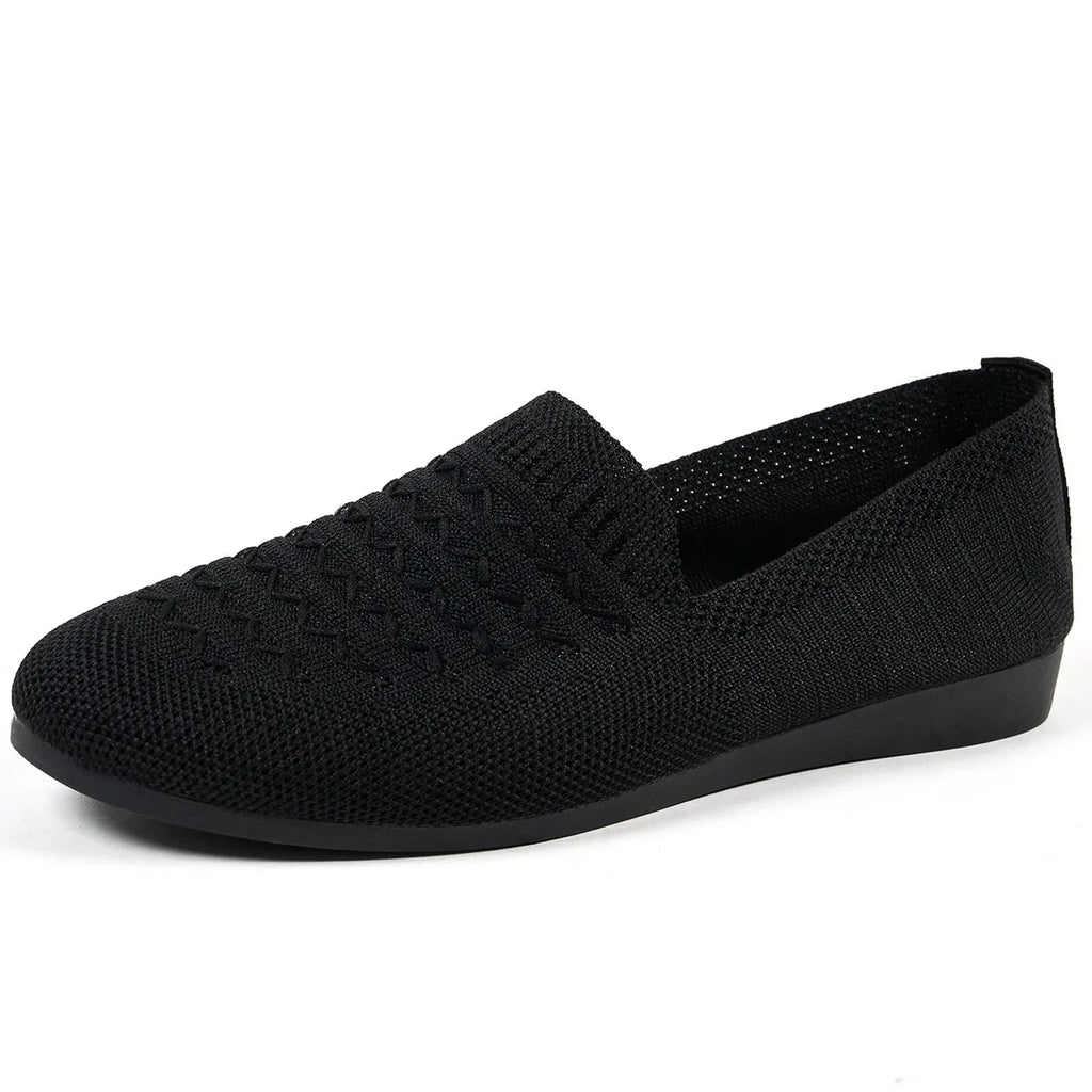 Breathable Knit Slip-On Loafers