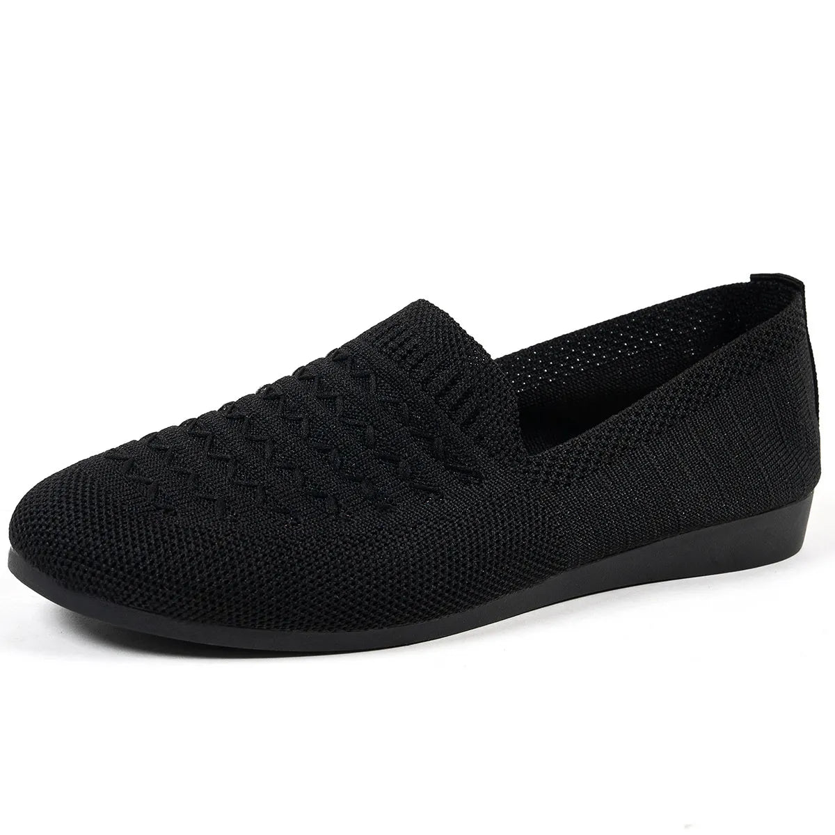 Breathable Knit Slip-On Loafers