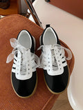 Striped Lace Up Sneakers