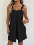 Sleeveless Casual Romper with Side Pockets