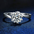 3 Carat Moissanite 925 Sterling Silver Ring