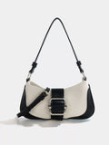 Buckle Accent Shoulder Bag