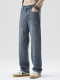 Men's Wide Leg Jeans with Pockets