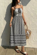 Tie-Front Square Neck Cami Dress