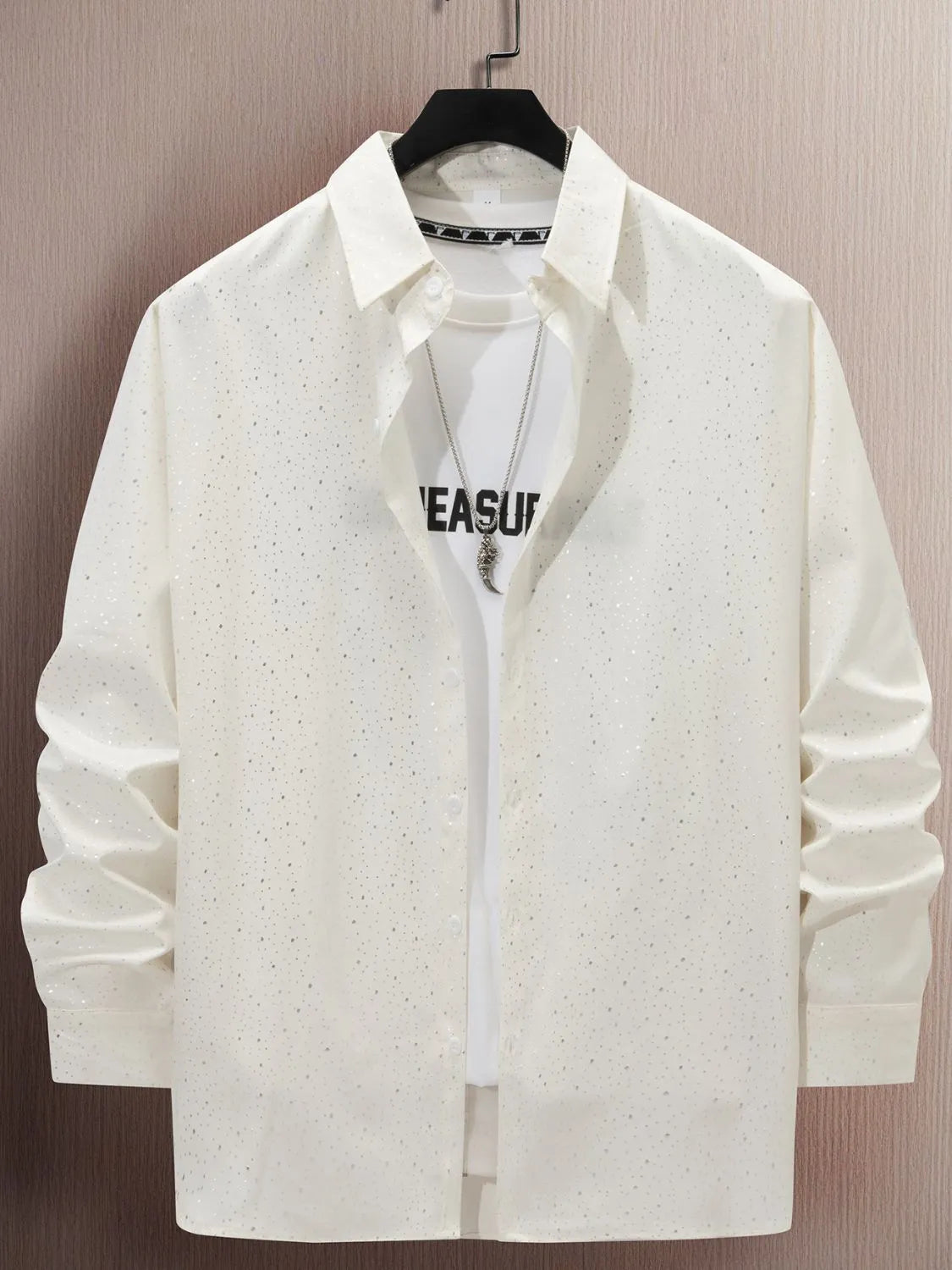 Men's Full Size Button Up Long Sleeve Shirt Plus Size