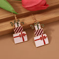 Christmas Gift Box Dangle Earrings