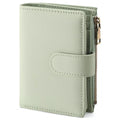 Leather Bifold Wallet with Zipper