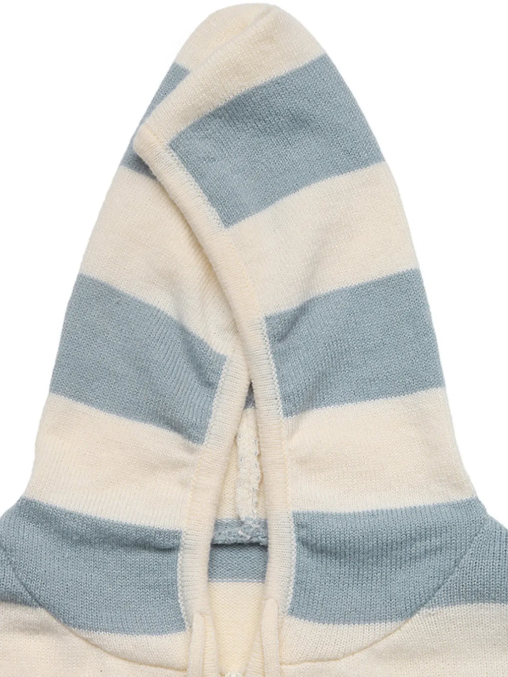Drawstring Zip Up Striped Cardigan
