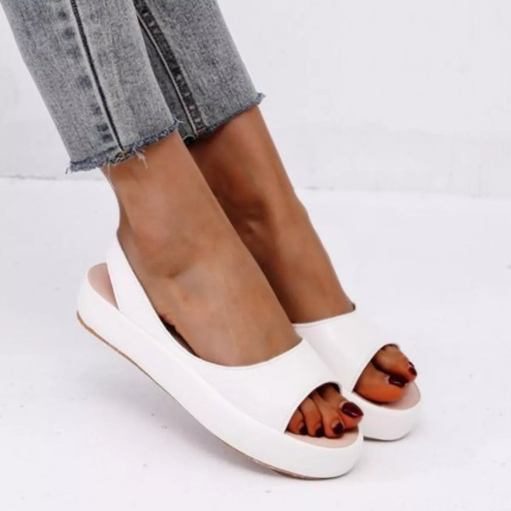 Peep Toe Platform Sandals