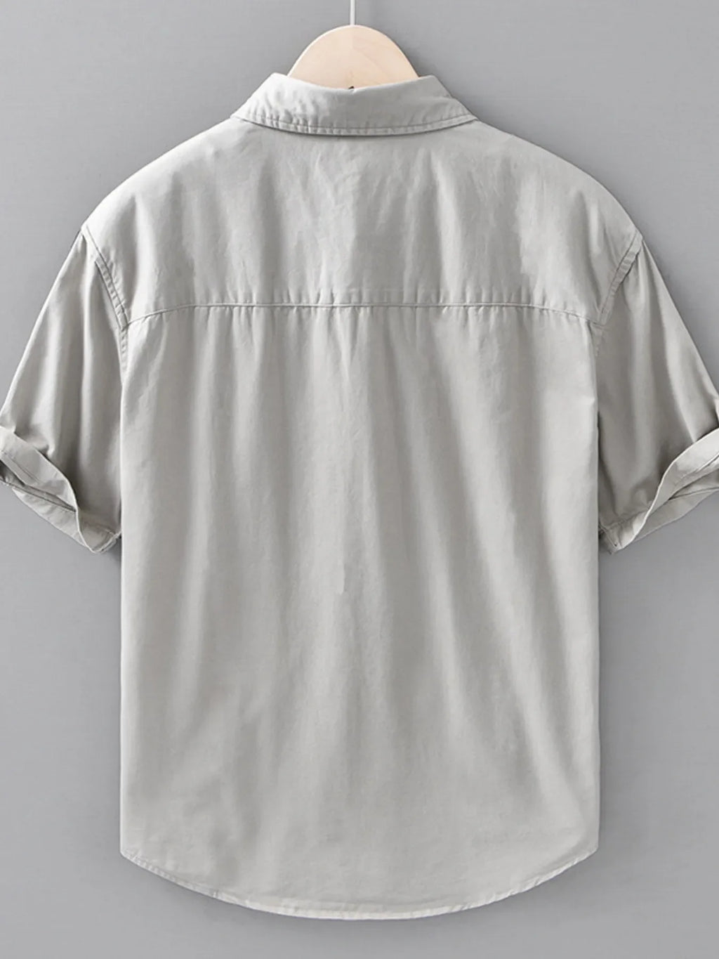 Men's Plus Size Casual Color Block Short Sleeve Shirt