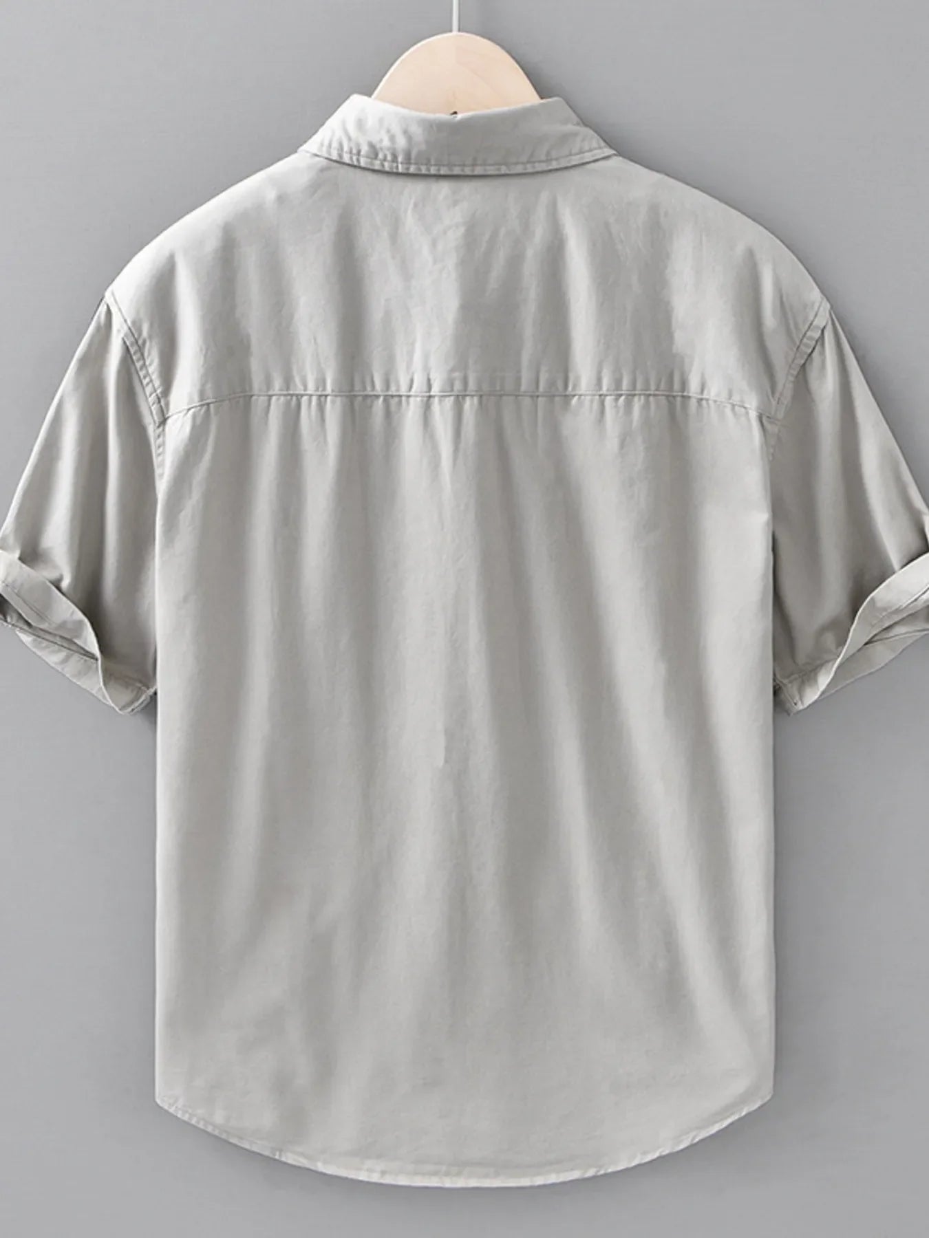 Men's Plus Size Casual Color Block Short Sleeve Shirt