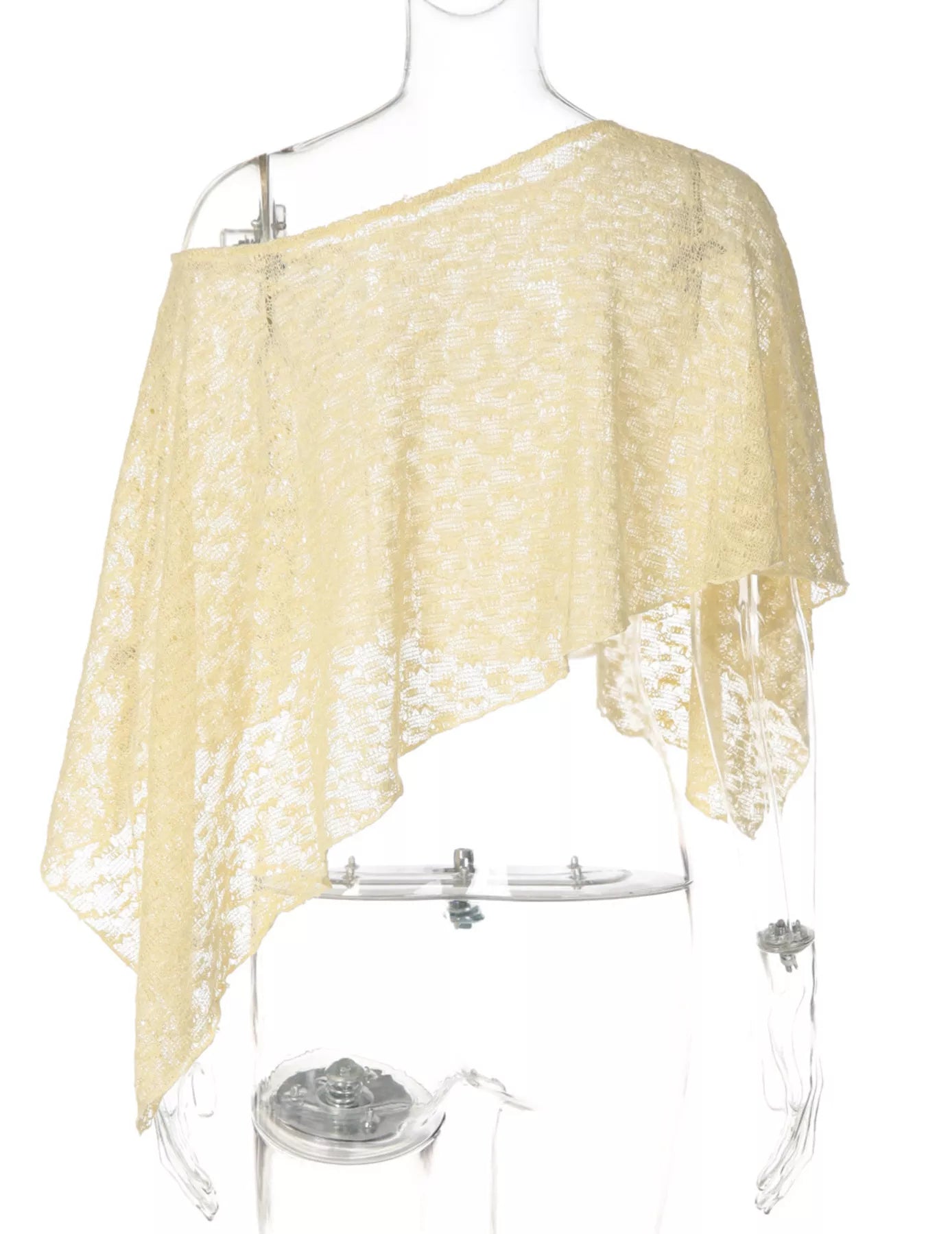 One Shoulder Long Sleeve Cover Up
