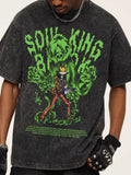 Men's Graphic Round Neck Short Sleeve T-Shirt