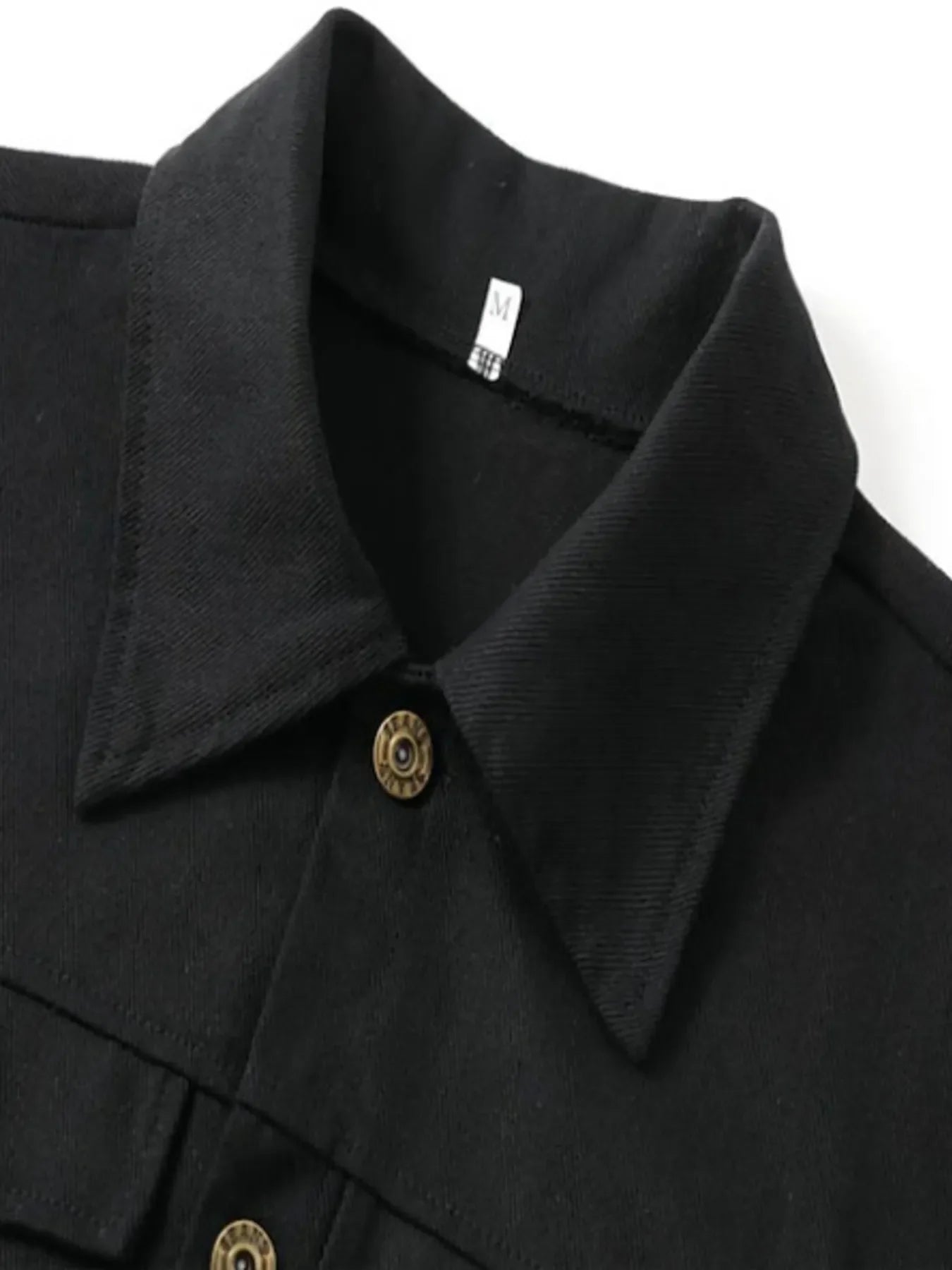 Men's Full Size Button Up Long Sleeve Jacket Plus Size