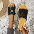 Casual Open Toe Cutout Detail Sandals