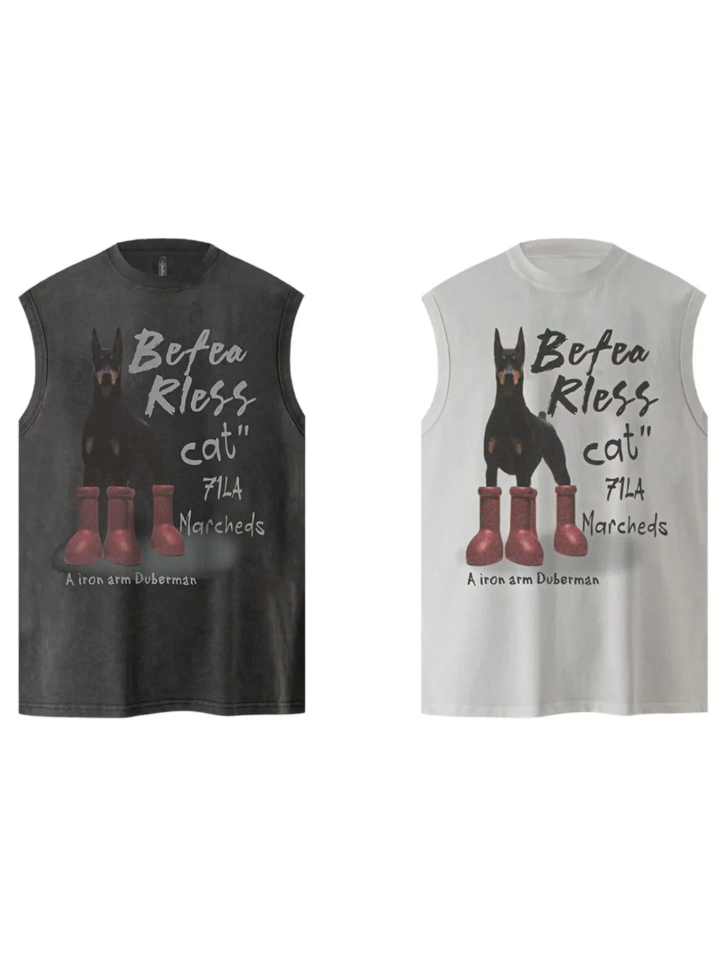 Men's Graphic Sleeveless Round Neck Tank