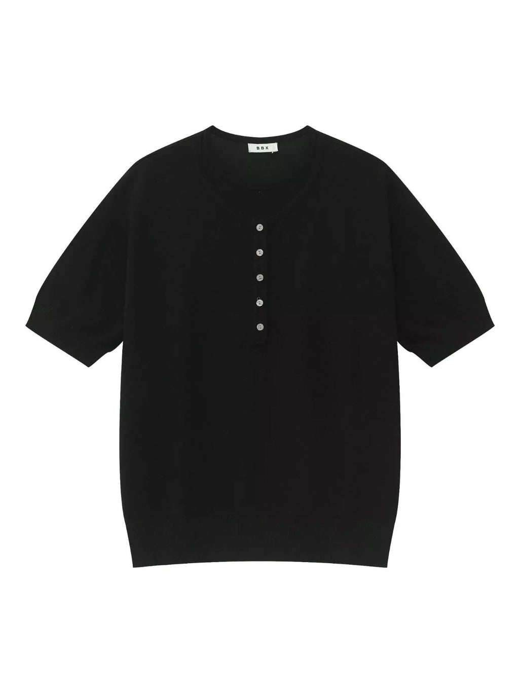 Men's Henley T-Shirt with Button Detail