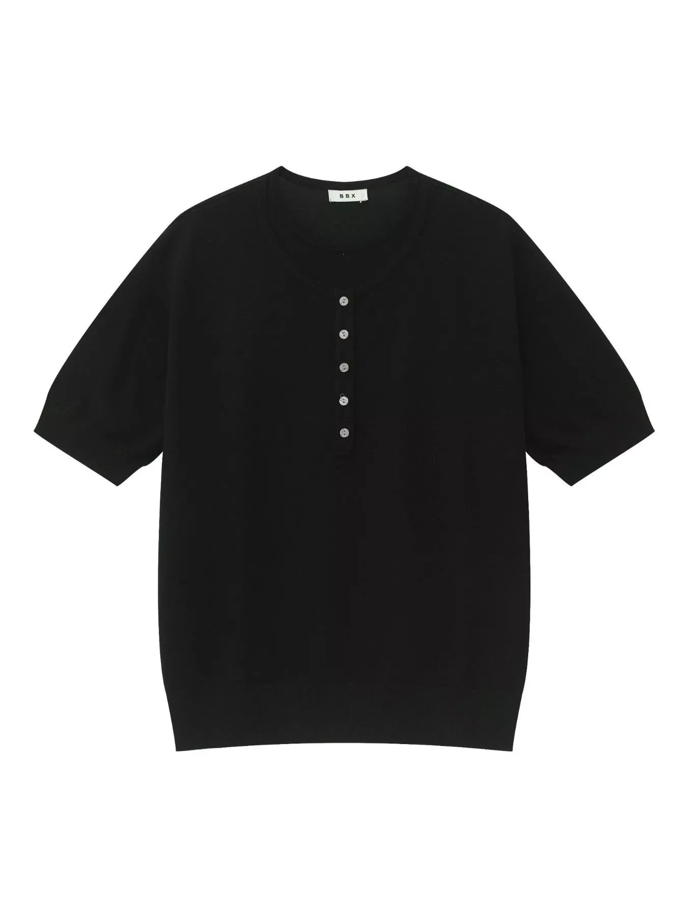 Men's Henley T-Shirt with Button Detail